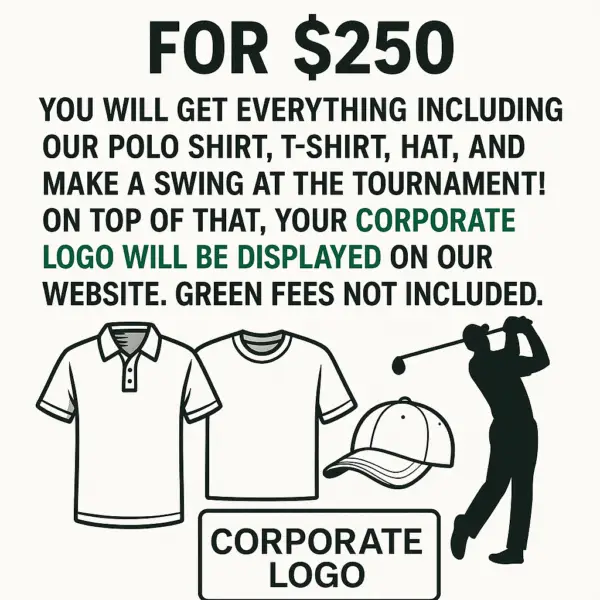 $250 DONATION (EVERYTHING + CORPORATE LOGO ON WEBSITE)